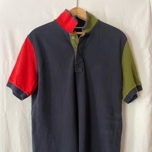 VINTAGE Lands End Multi Panel Golf Shirt